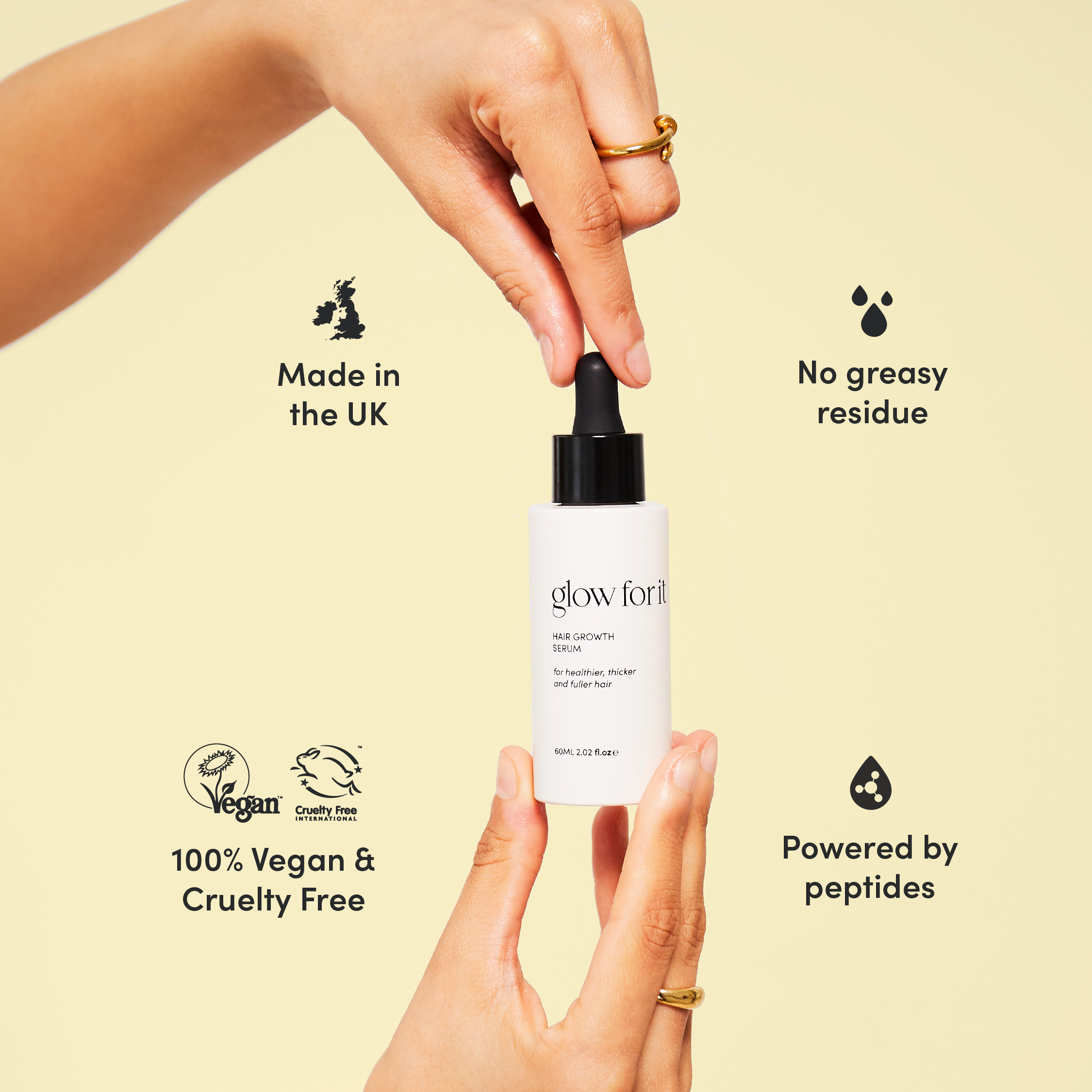 Siero per la crescita dei capelli